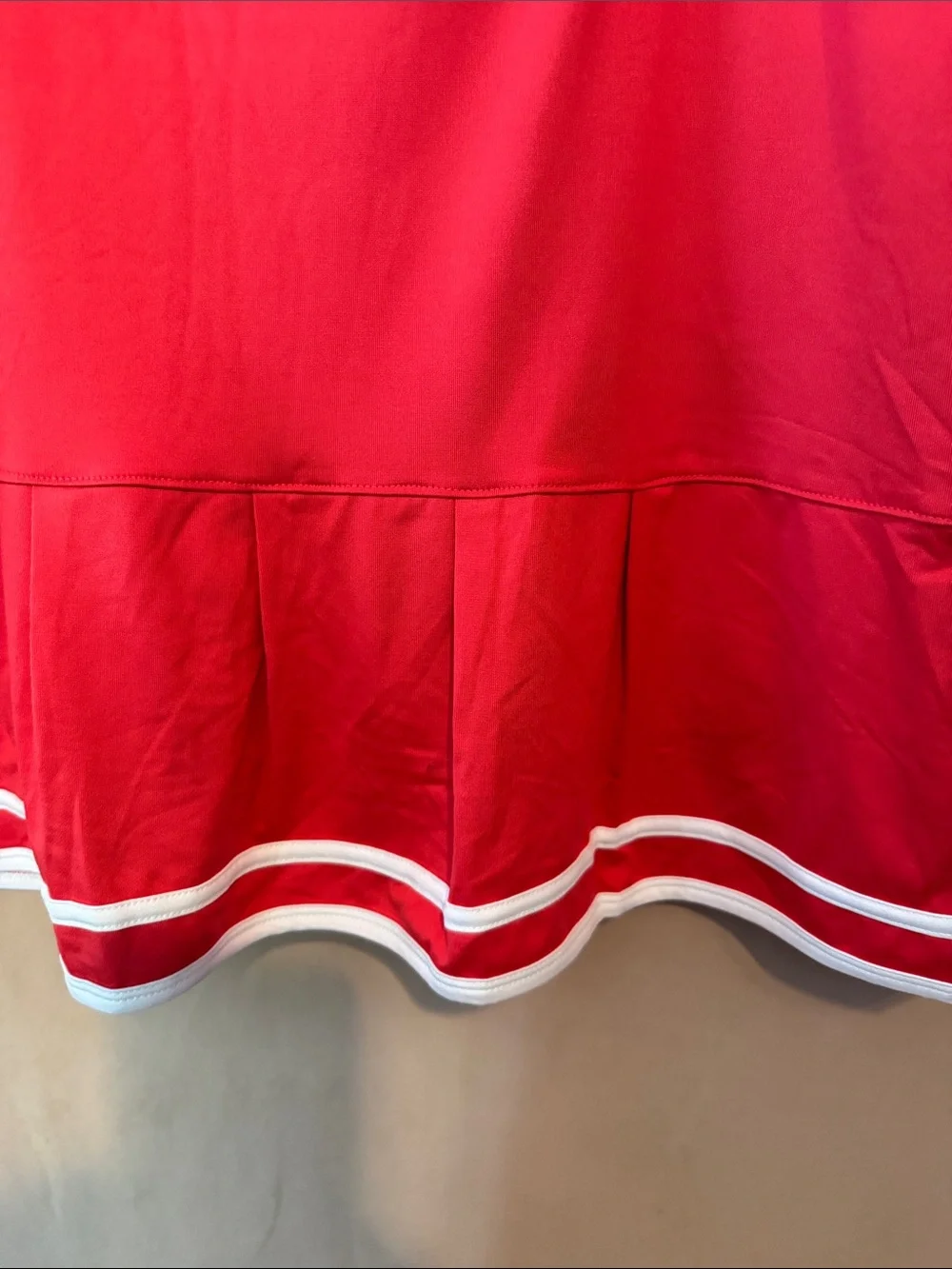 Sport Haley Red Skater Skirt with White Trim - Picture 2 of 7